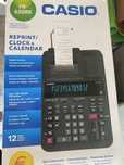 Regiatadora Casio com papel