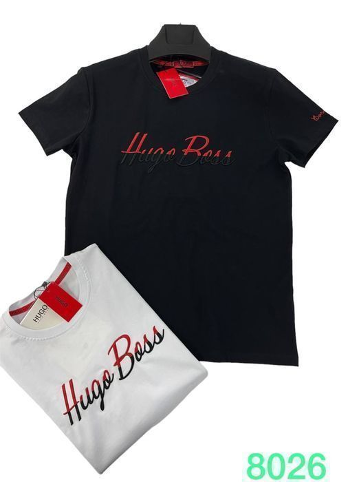 Футболка мужская Hugo Boss вышит рисунок