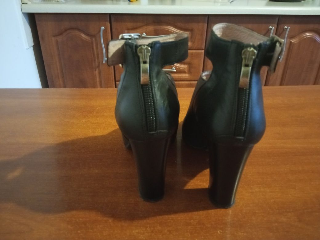 Botki buty skórzane damskie