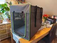 Materiałowy transporter / kojec dla psów First Class Basic 77x53x66 cm
