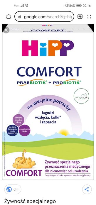 Mleko Hipp Comfort