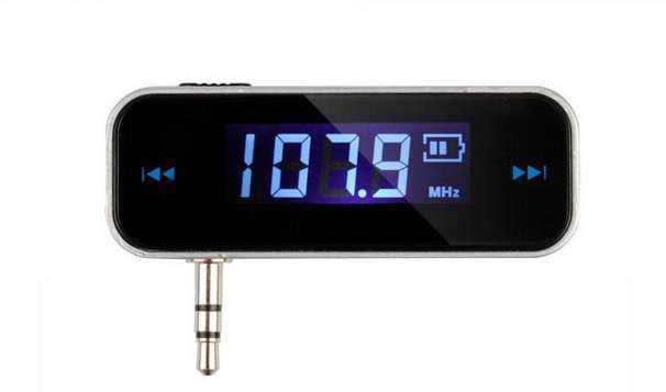 ФМ модулятор / FM transmitter с аккумулятором (iPhone + Android)