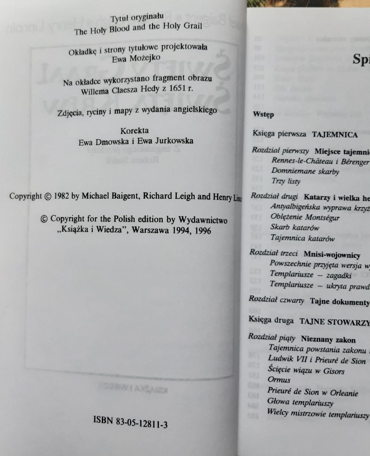 Książka "Święty Graal Święta Krew" Bajgent, Leigh, Lincoln