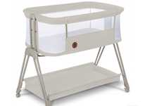 LIONELO łóżeczko dostawne LUNA Beige Sand 2w1