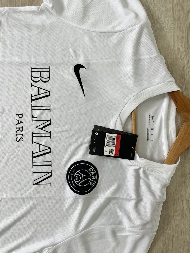 Tshirt PSG x BALMAIN Especial Branca