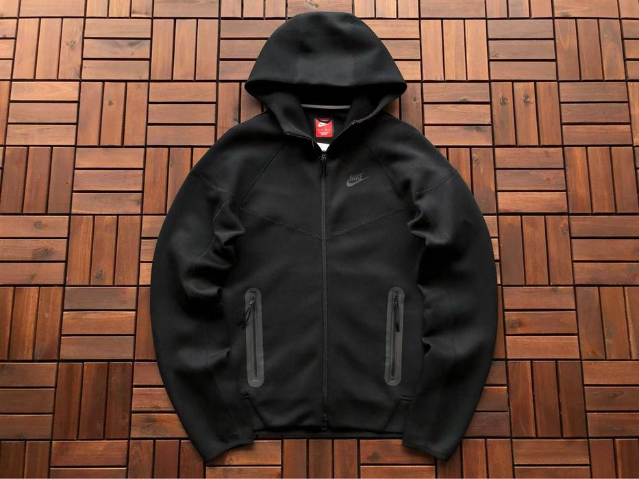 Зіп худі Nike tech fleece  чорна 2024 M-XXL найк