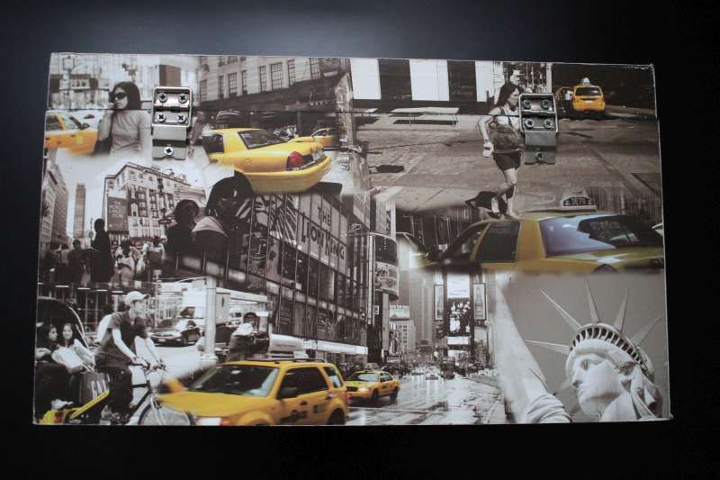 skrzynka skrzynia New York Nowy Jork taxi kuferek kufer szkatułka