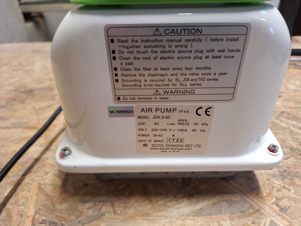 secoh hiblow jebao xp 80 dmuchawa oczyszczalnia napowietrzacz szamba