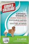 Simple Solution Pieluchy dla psów XL, 12 sztuk