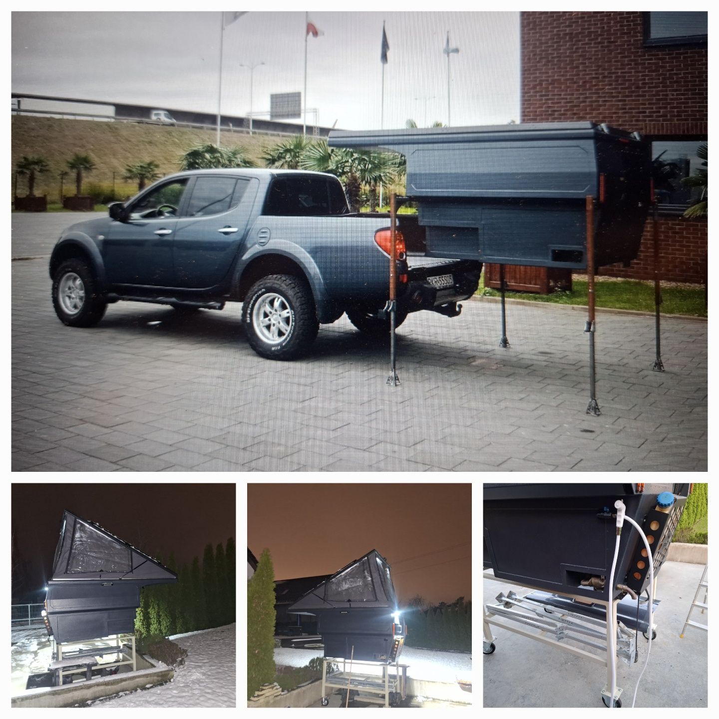 Zabudowa pickup, pickup camper, zabudowa sypialna Hilux, L200, Ranger