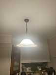 Lampa sufitowa szklo metal
