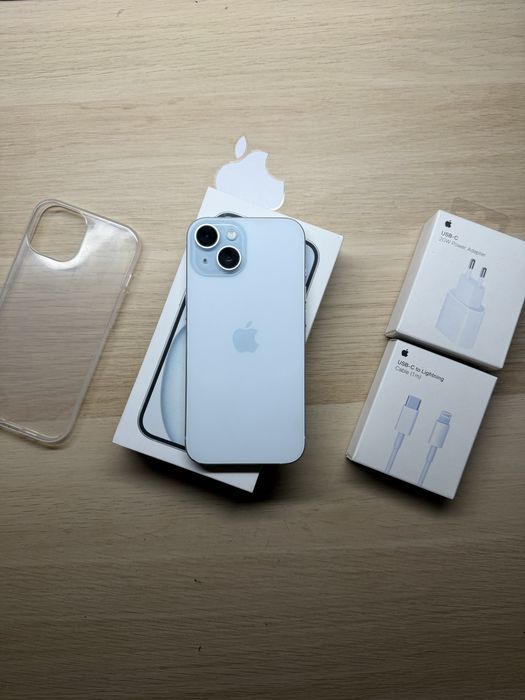 iPhone 15 128gb biały bateria 100% komplet
