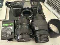 Pentax P30n 35mm Lustrzanka Film Camera z zestawem obiektywów 28mm