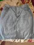 Юбка оригинал джинсовая  чёрная XS-S, M, голубая denim 44 р. Италия
