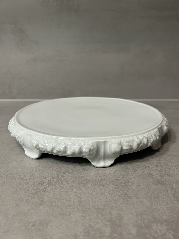 Talerz patera na tort Rosenthal Biała Maria porcelana