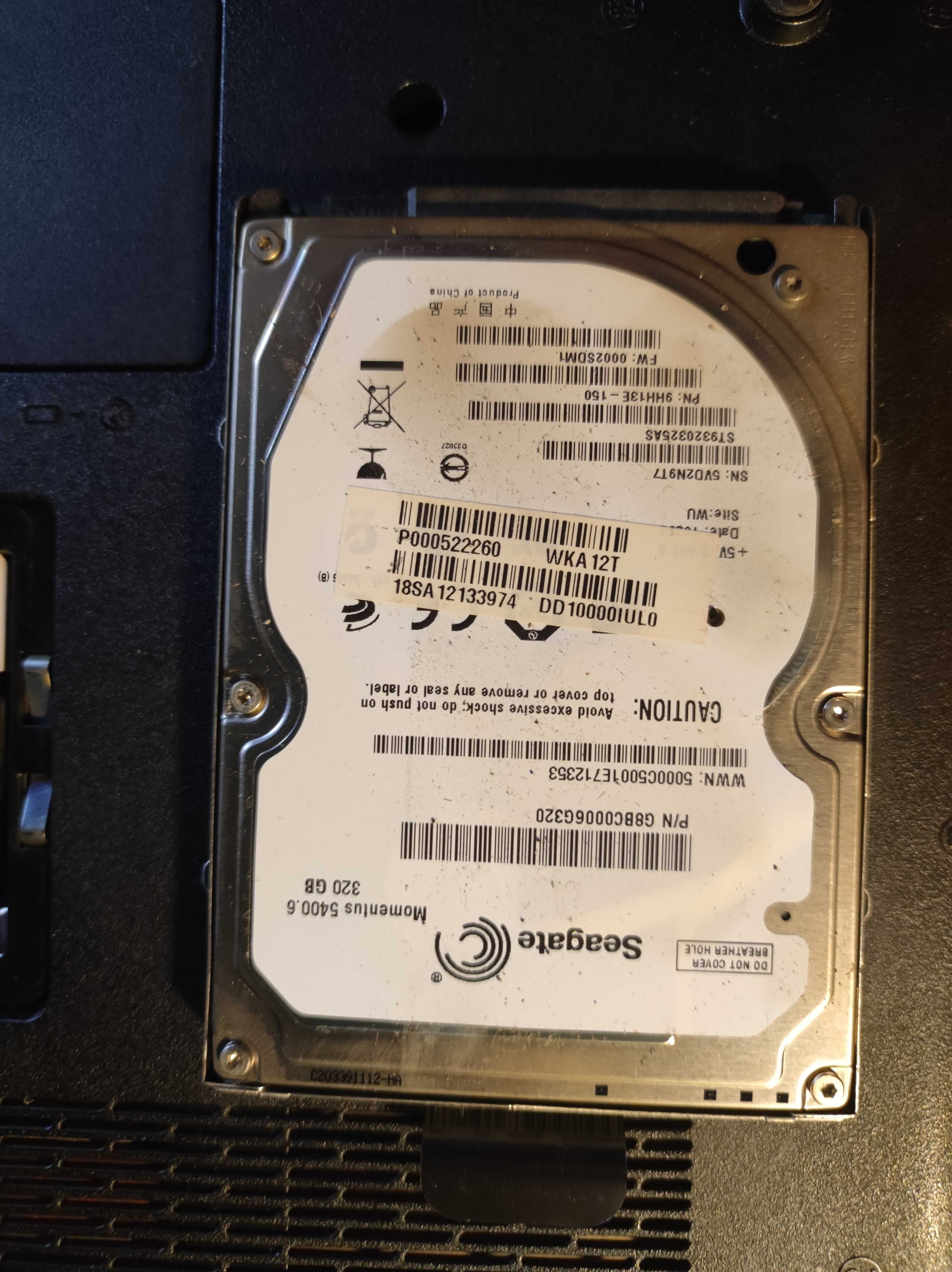 Toshiba Satellite 15.6" L500-210 + ładowarka (USZKODZONY)
