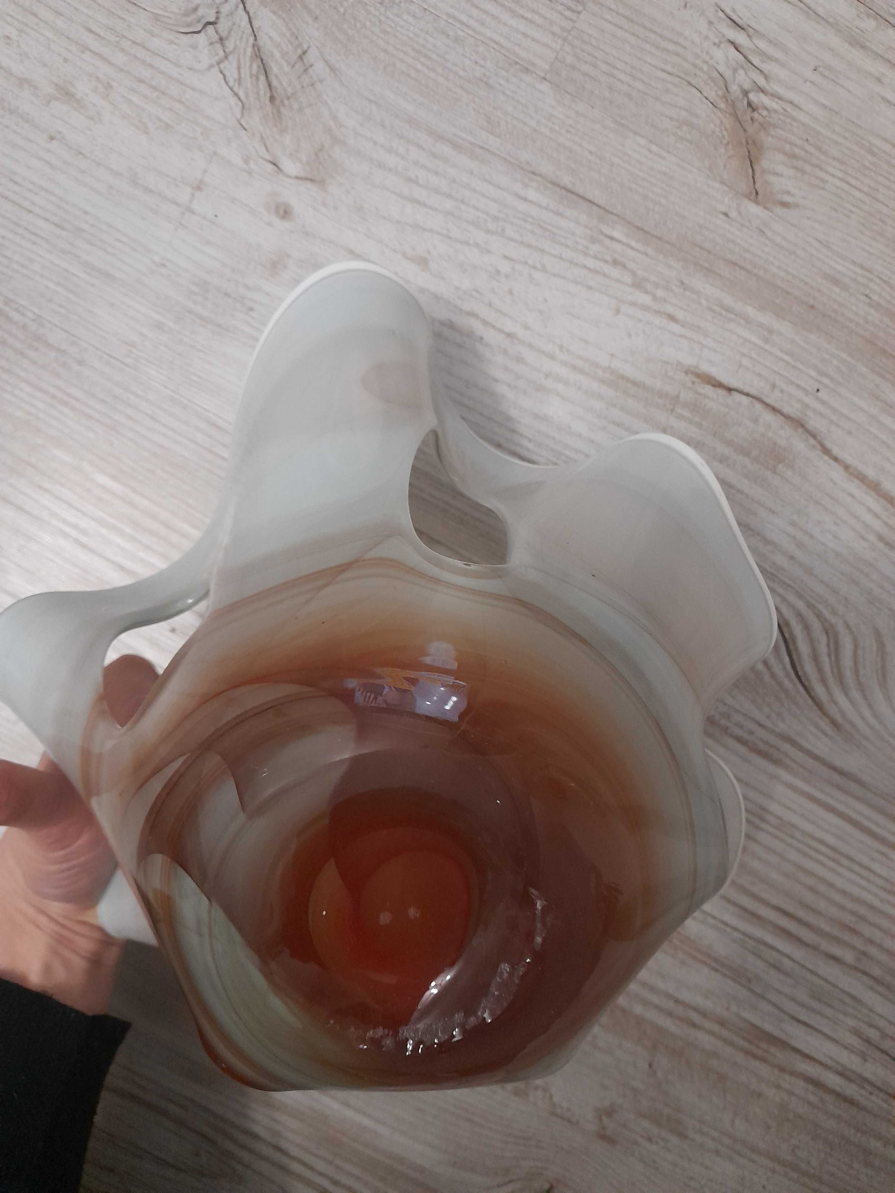 Makora krosno wazon szkło artystyczne