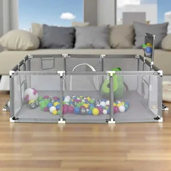 Манеж дитячий ігровий з воротами і кільцем/ Детский манеж 180х120х62см