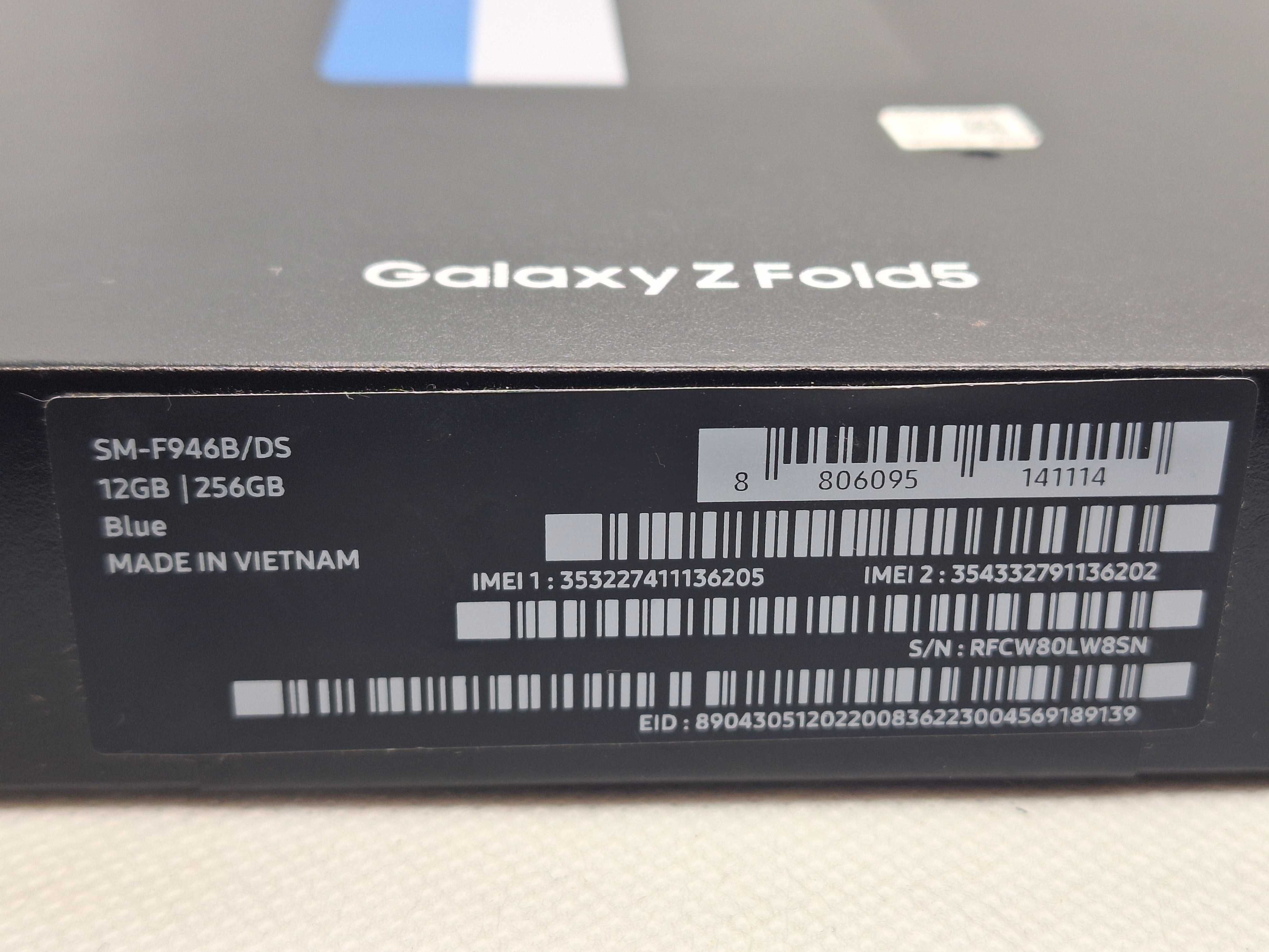 Jak NOWY Samsung Galaxy Z Fold 5 GW21M Niebieski Blue Ekskluzywny ETUI
