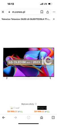 Telewizor LG OLED 77Z39 LA