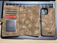 Шкіряний чохол-гаманець для iPhone 12/12 Pro, CaseMe Retro Leather