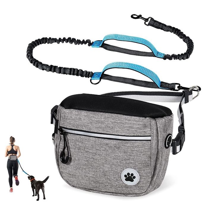 Torba Saszetka Na Smakołyki Ze Smyczą Jogging Pies Smaczki