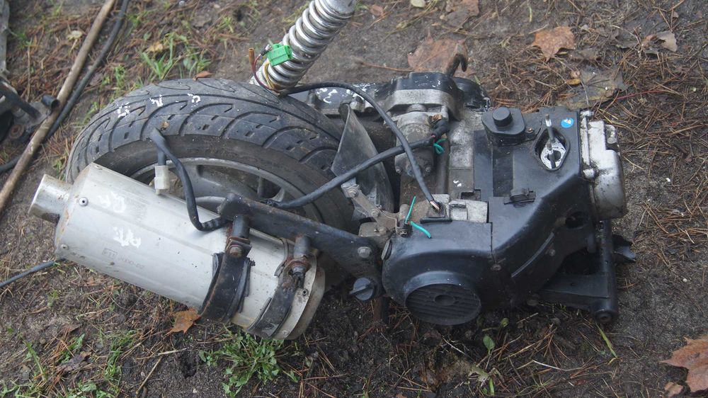 Silnik z kołem tłumikiem amortyzatorem 139FMB QMB ROMET JUNAK KINGWAY