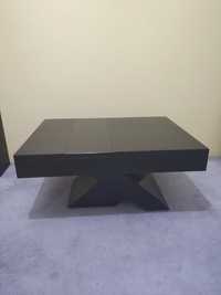 Mesa de centro madeira preta wengue