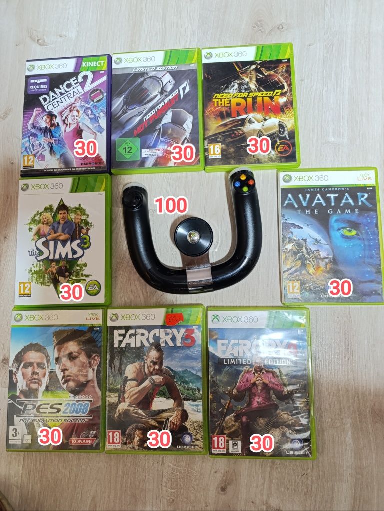 Gry na XBOX 360 / Kierownica Wireless Speed Wheel * wysyłka