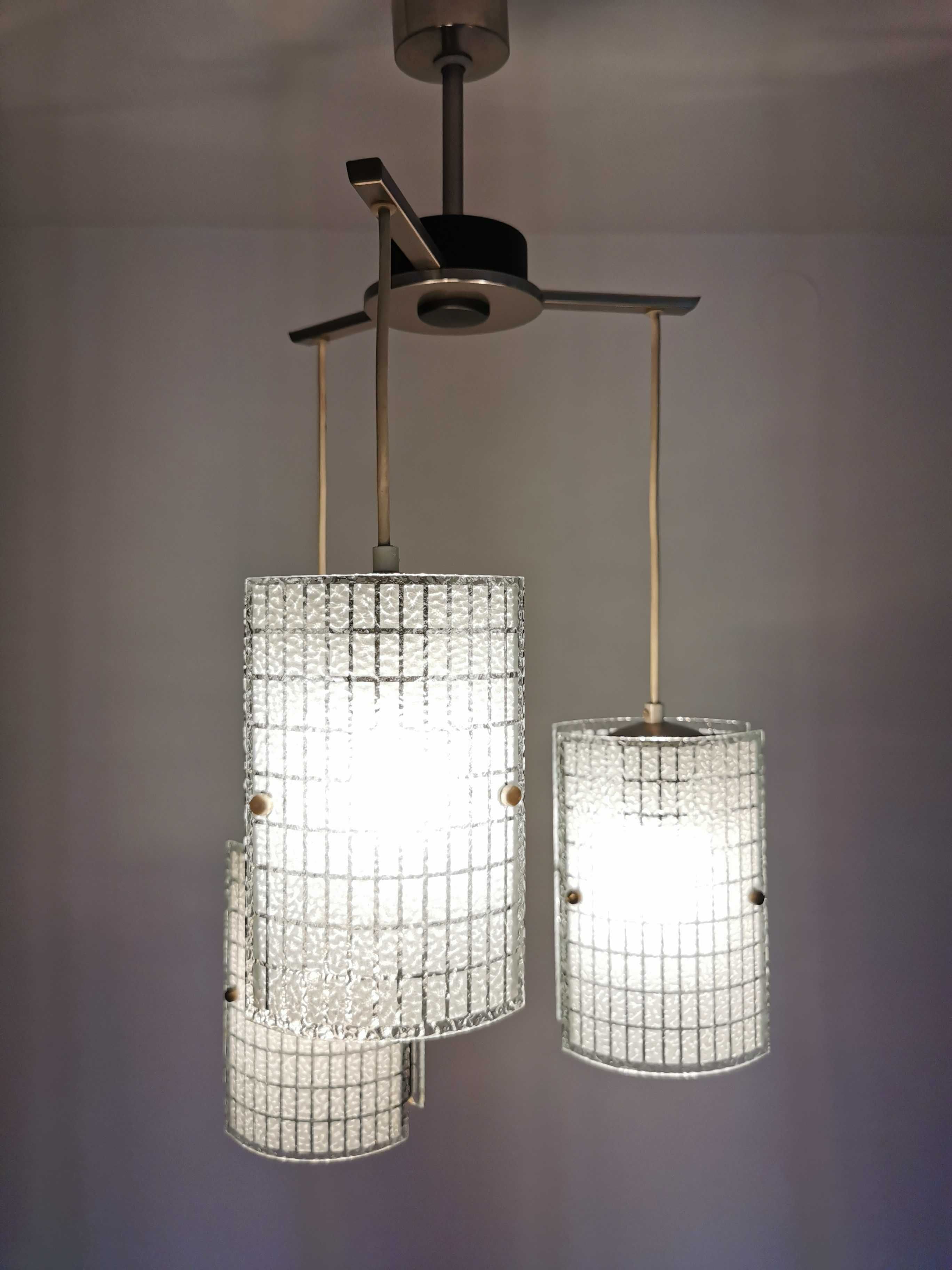 Lampa sufitowa w stylu MId Century, Niemcy '70, PRL Design, RETRO