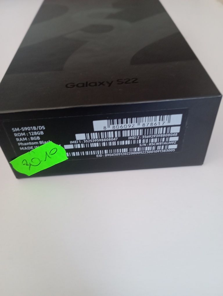 Samsung S22 nowy nieużywany + dowòd zakupu