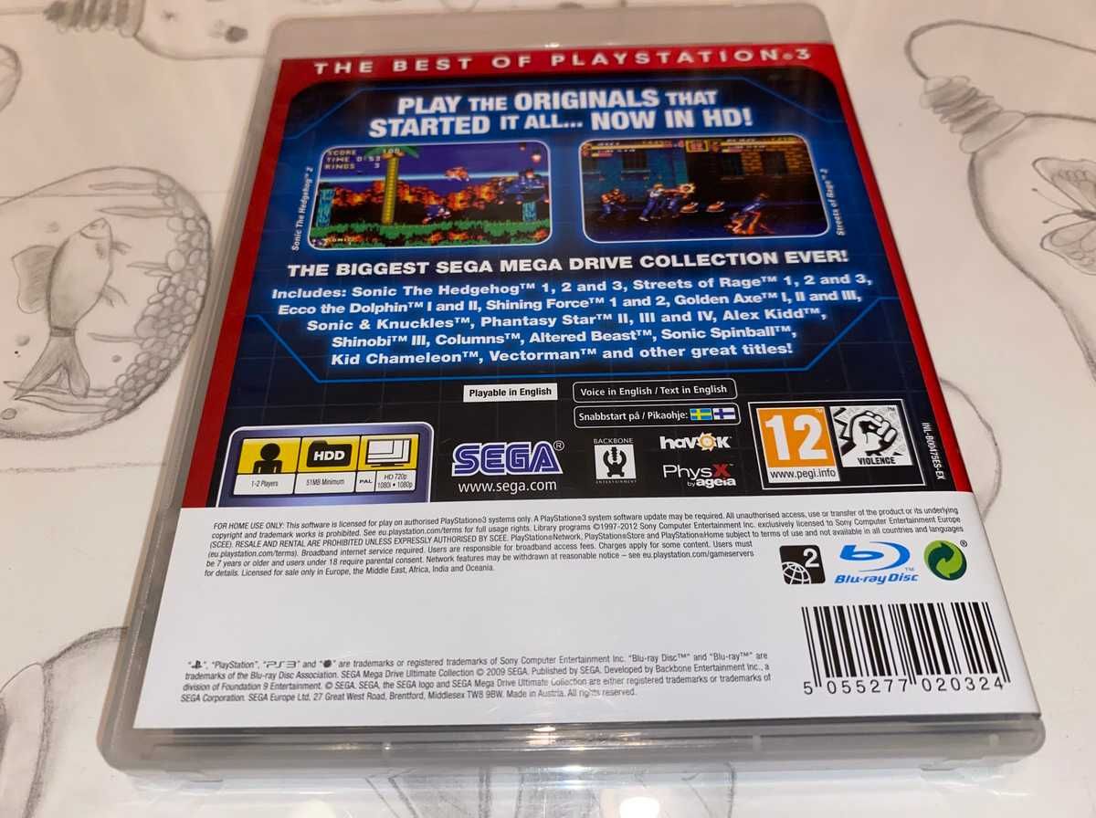 Sega Mega Drive Ps3 bez rys