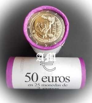 ESPANHA - 2€ Rolos de moedas Juan Sebastian Elcano