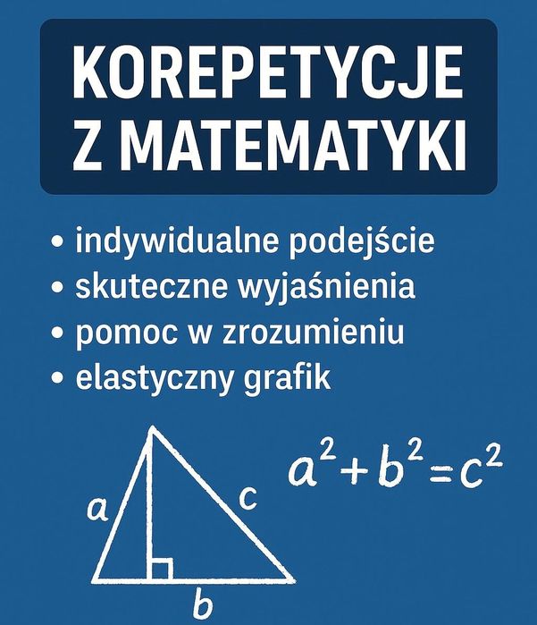 Korepetycje z matematyki w Oławie (stacjonarnie i online)