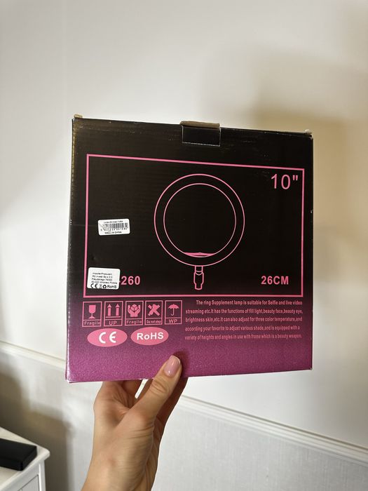 Lampa pierścieniowa 26 cm led ring okrągła do selfie nagrań makijażu