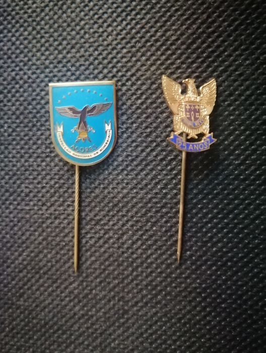 Conjunto 10 diferentes alfinetes lapela várias Associações Bombeiros