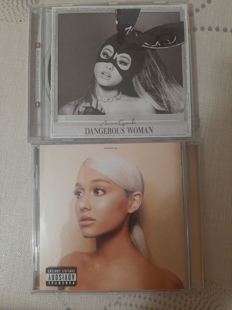 2 Plyty  z muzyka i Książka  Ariana  Grande  Głowa w chmurach o dwie