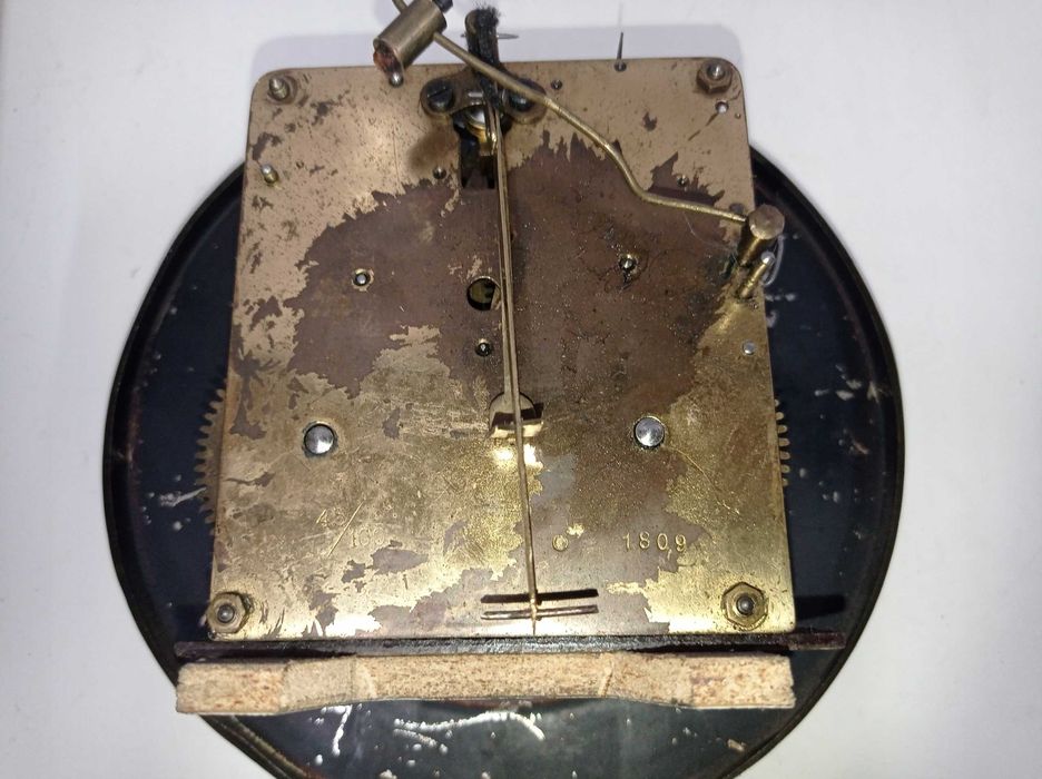 Stary zegar wiszący - mechanizm - 1809 - 45/100