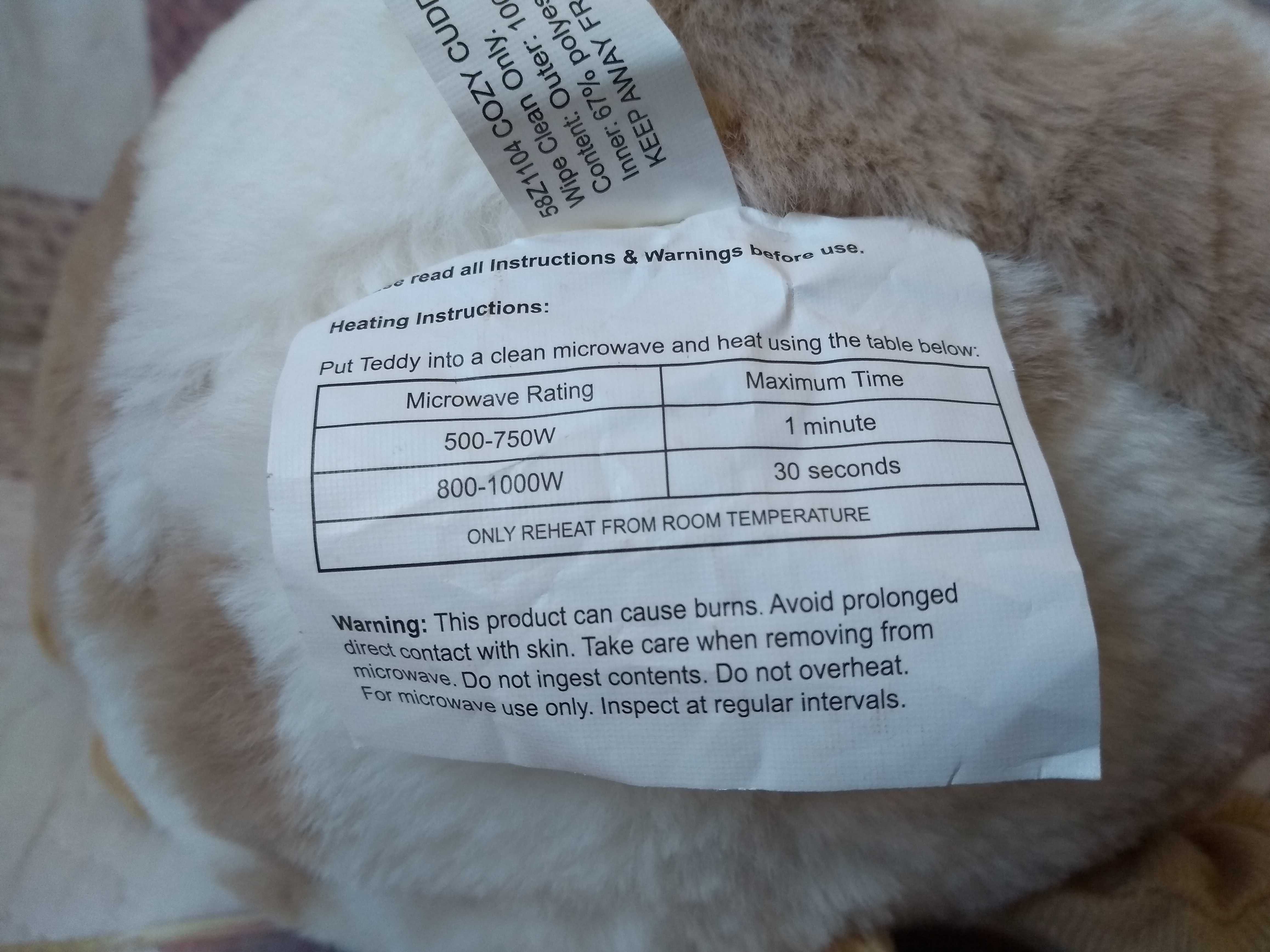 Pluszowy termofor przytulanka Krówka Cozy Cuddlers Brandwell