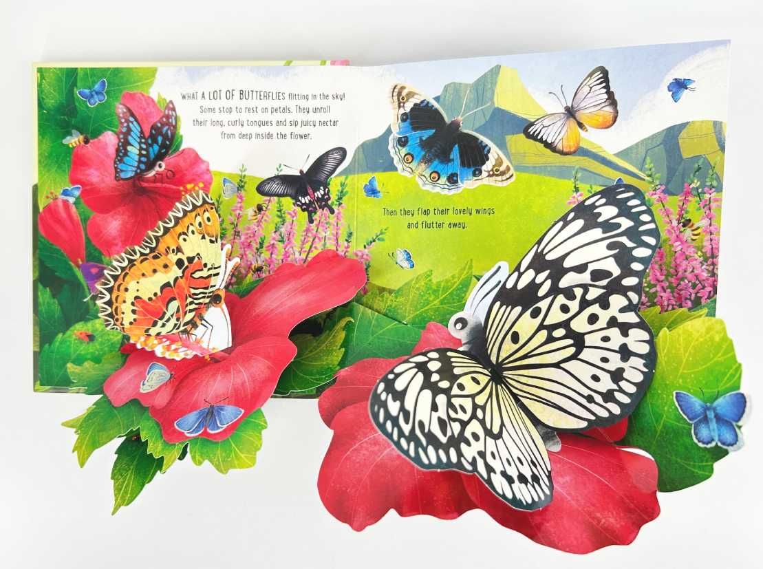 NOWA	Usborne Pop-Up Butterflies książka po angielsku dla dzieci