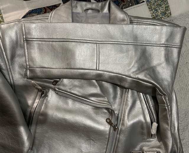 Reitmans Ramoneska Kurtka damska srebrna rozm. L/G NOWA