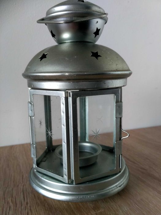 Świecznik latarnia herbata świeca ротера, 19,5 cm, stal