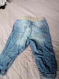 Spodenki jeansowe h&m , spodnie jeansowe 74cm