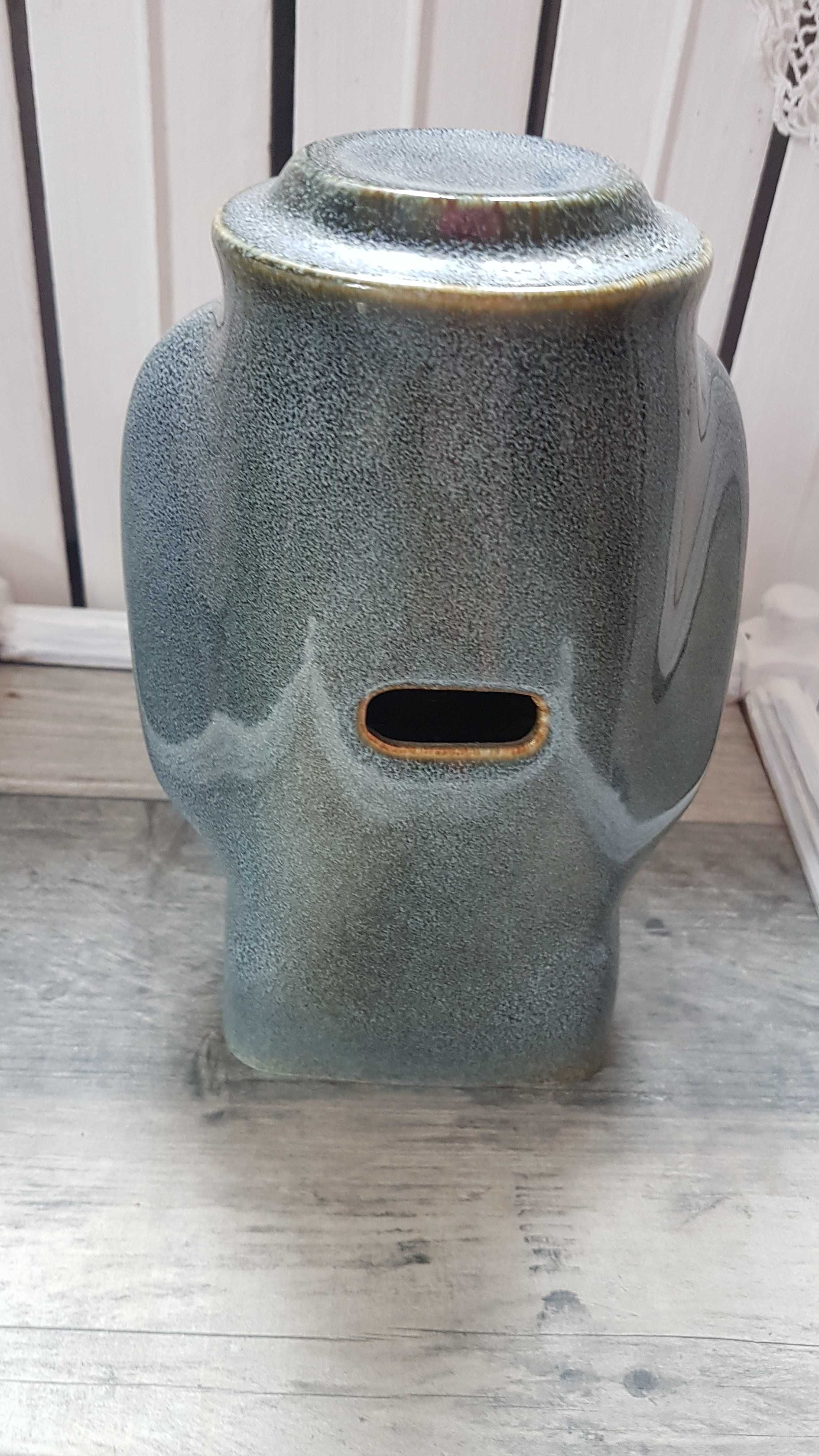 zegar porcelanowy nakręcany PRL Mirostowice