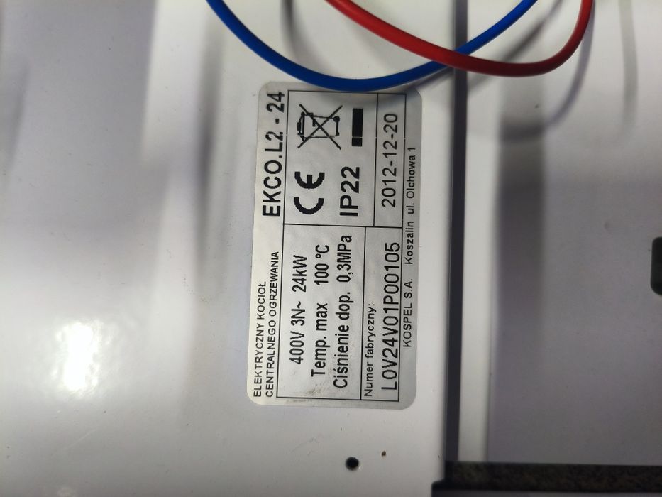 Elektryczny kocioł CO firmy Kospel model  EKCO.LN2 24