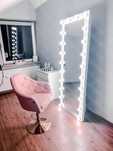 Lustro 180x80 make up stojace HOLLYWOOD do makijażu wizażu led