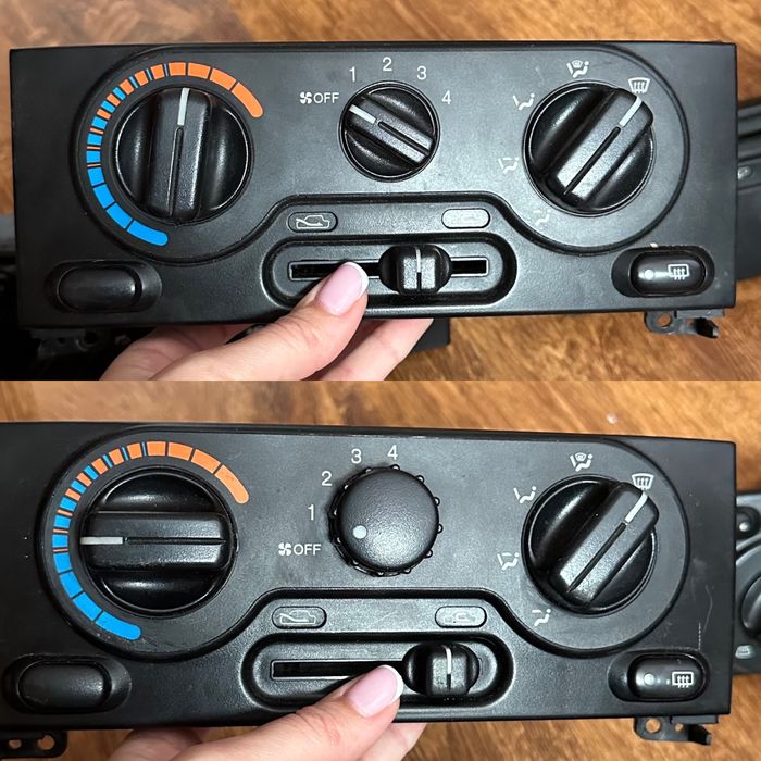 Блок управления печки на Daewoo Lanos