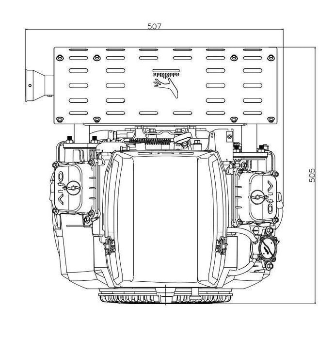 Silnik Loncin Lc2V80Fd-A Spalinowy Benzynowy V-Twin V2 27 Km 2V80