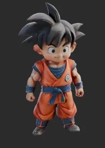 Miniatura Guerreiro Saiyajin: Goku para Secretária