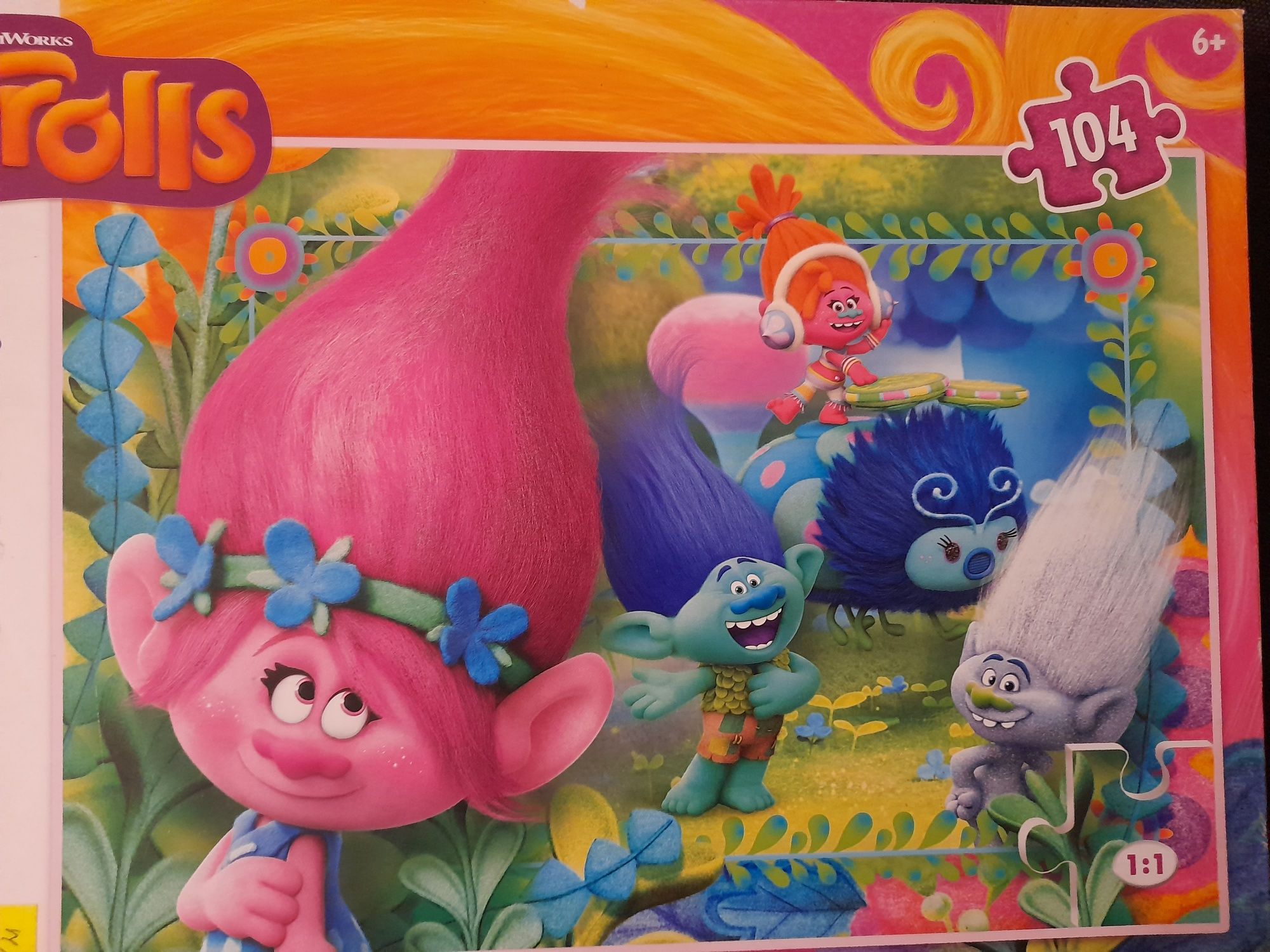 Puzzle 104 elementy Trolls